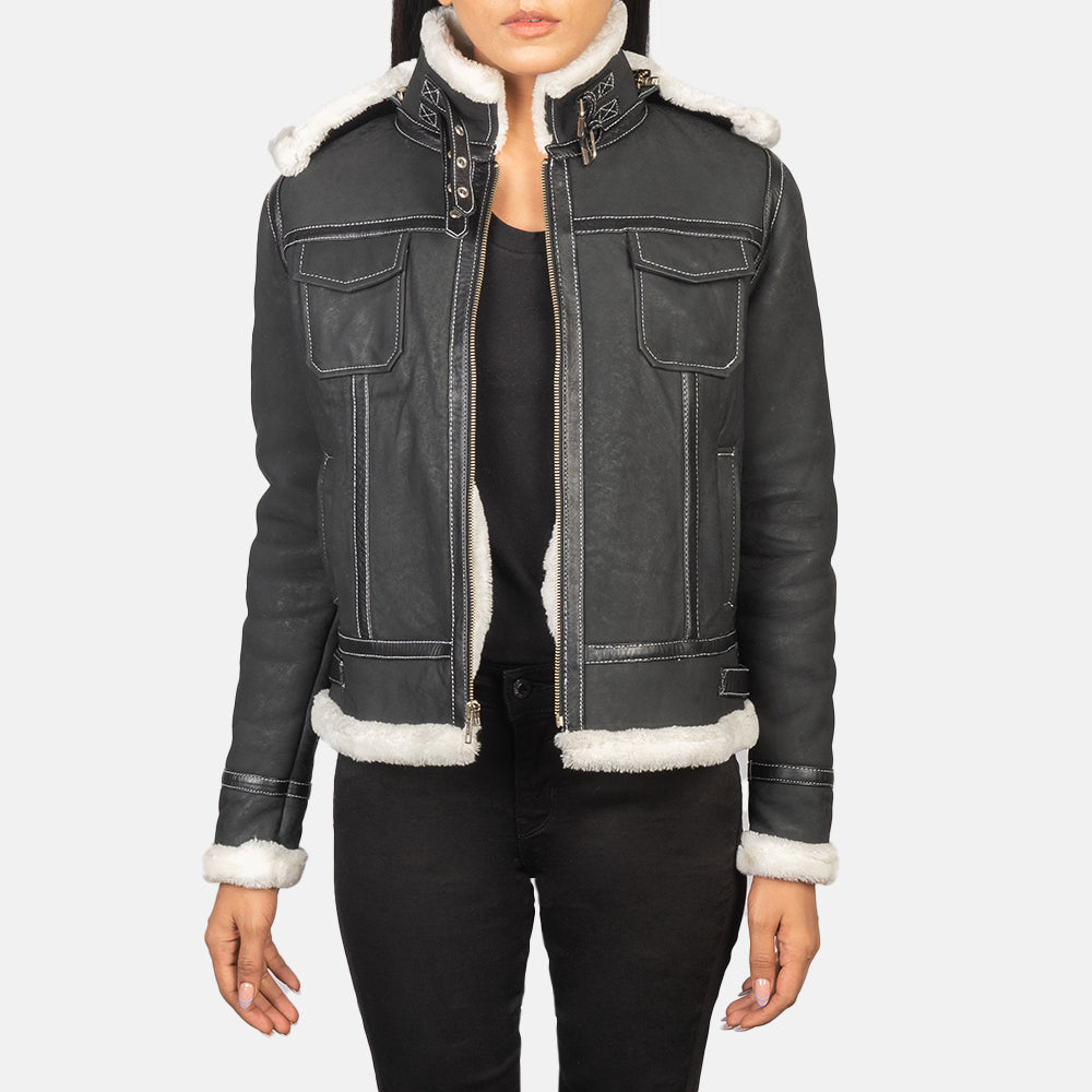 Women's shearling jackets and coats category