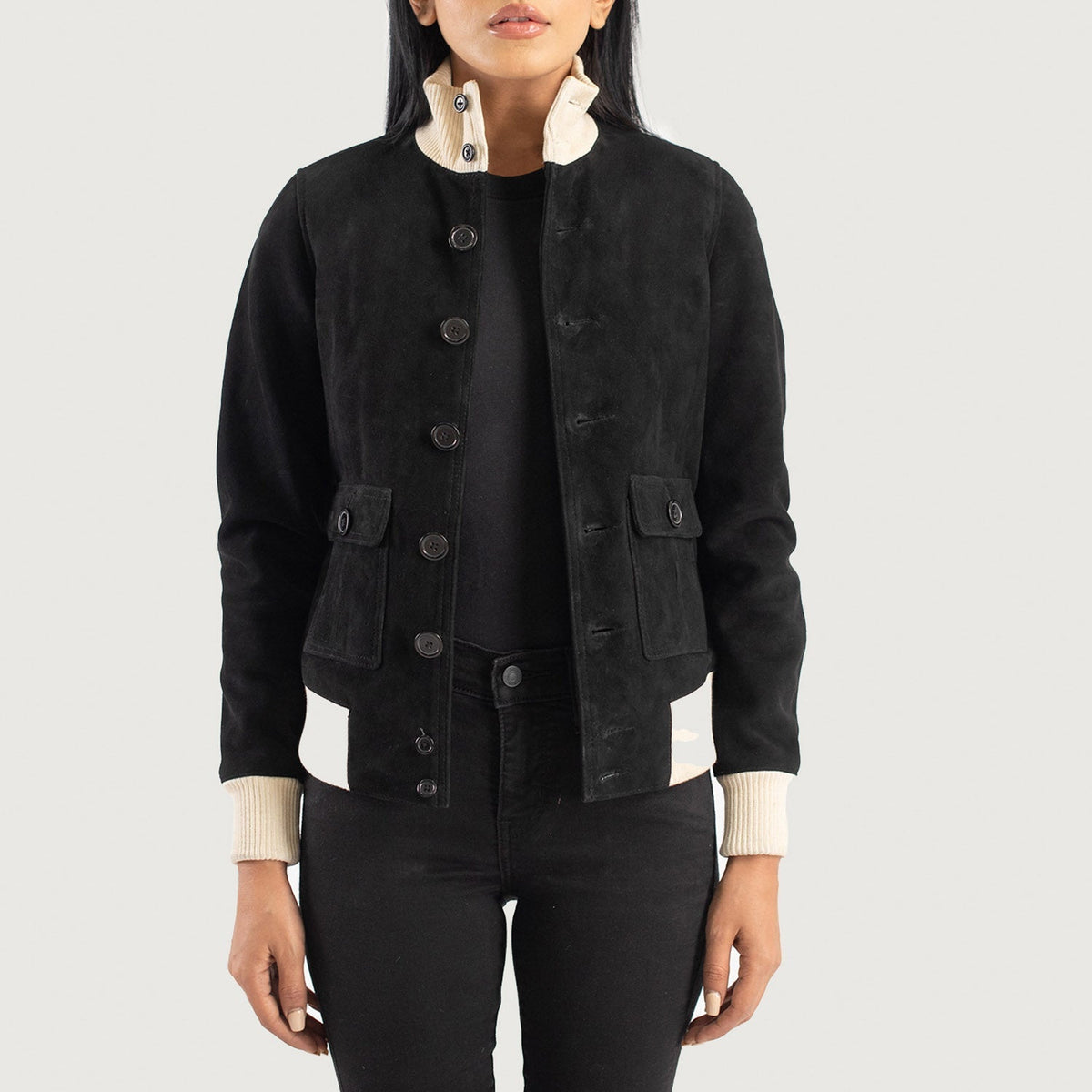 Women's suede jacket category