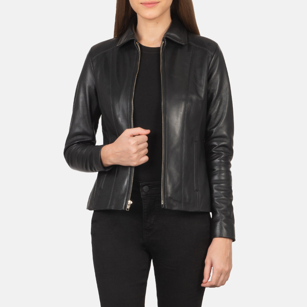 Women's leather jacket category
