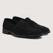 Orlaven Baxton Black Suede Leather Loafers footwear image 1