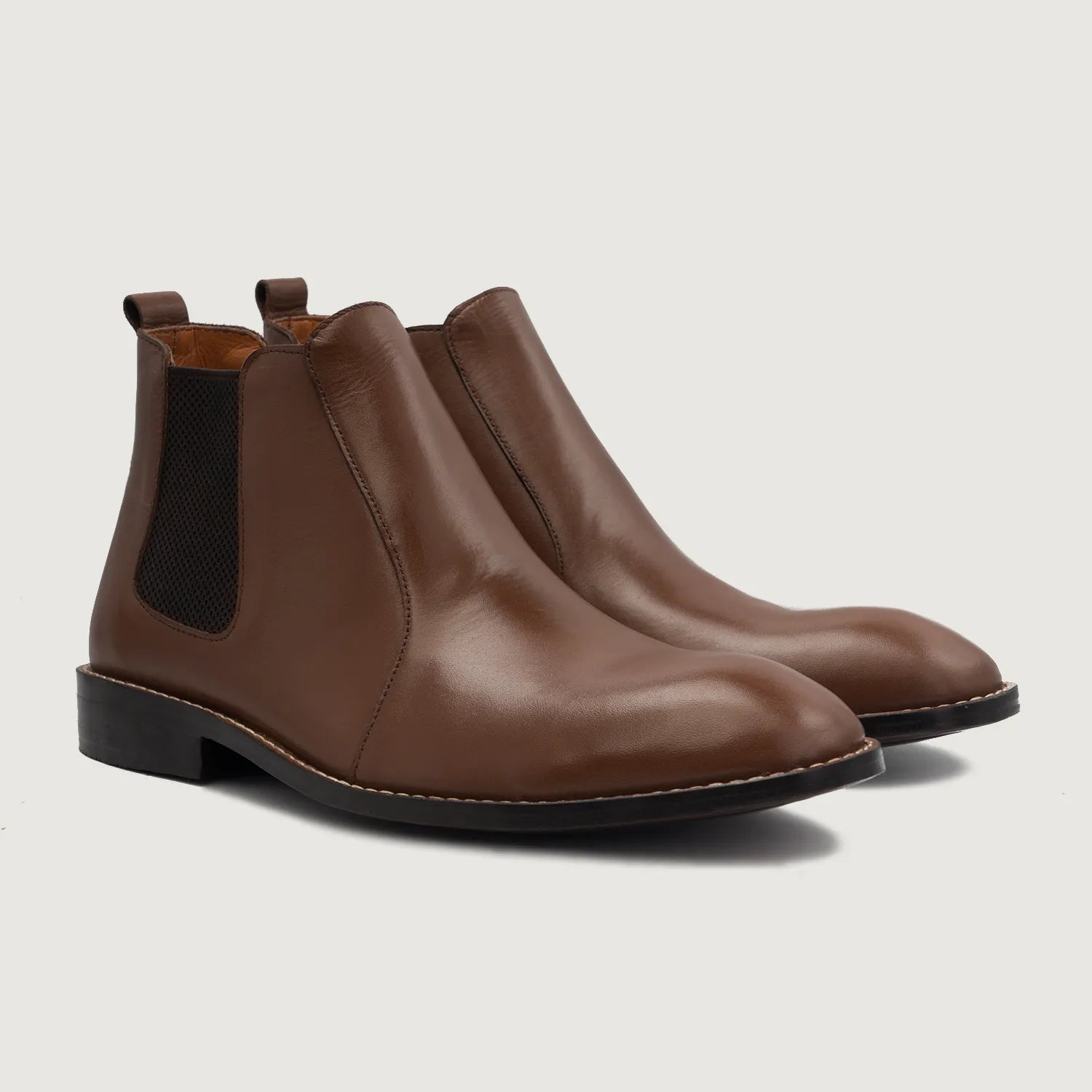 Orlaven Clarkson Chelsea Brown Leather Boots footwear image 1