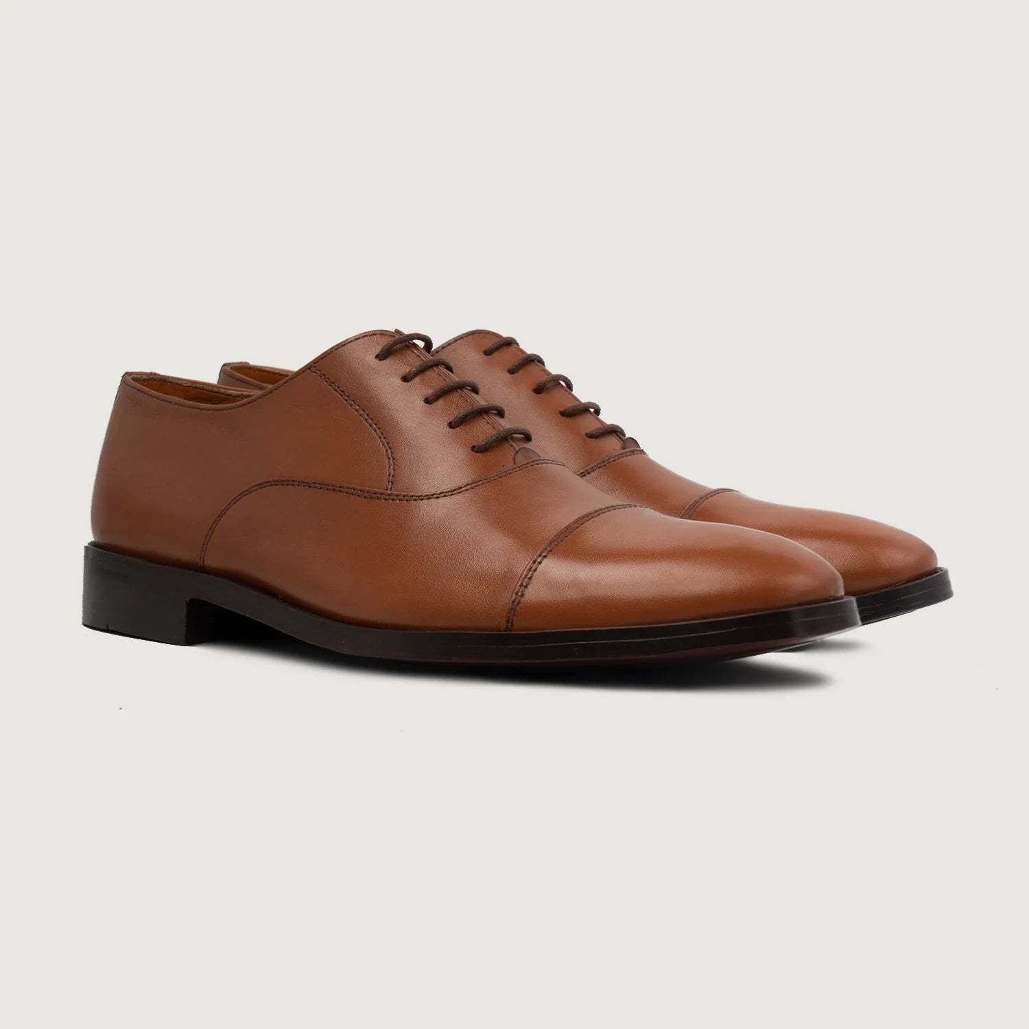 Orlaven Professor Oxford Tan Leather Shoes footwear image 1