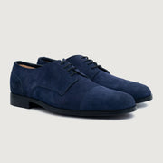 Orlaven Attorney Derby Midnight Blue Suede Leather Shoes footwear image 1