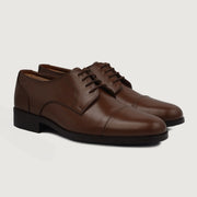 Orlaven Attorney Derby Brown Leather Shoes footwear image 1