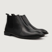 Orlaven Clarkson Chelsea Black Leather Boots footwear image 1