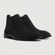 Orlaven Clarkson Chelsea Black Suede Leather Boots footwear image 1