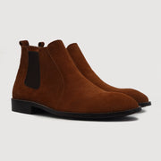 Orlaven Clarkson Chelsea Brown Suede Leather Boots footwear image 1