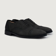 Orlaven Greyson Brogues Oxford Black Nubuck Leather Shoes footwear image 1