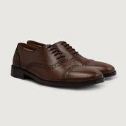 Orlaven Greyson Brogues Oxford Brown Leather Shoes footwear image 1