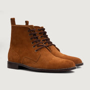 Orlaven Knight Derby Brown Suede Leather Boots footwear image 1