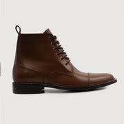 Orlaven Knight Derby Brown Leather Boots footwear image 2