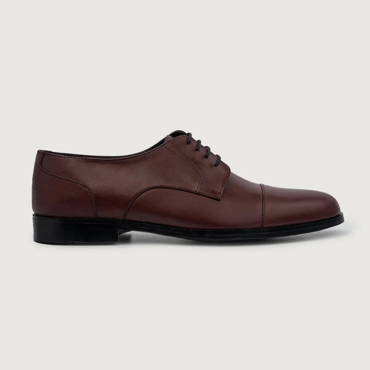 Orlaven Attorney Derby Maroon Leather Shoes footwear image 2