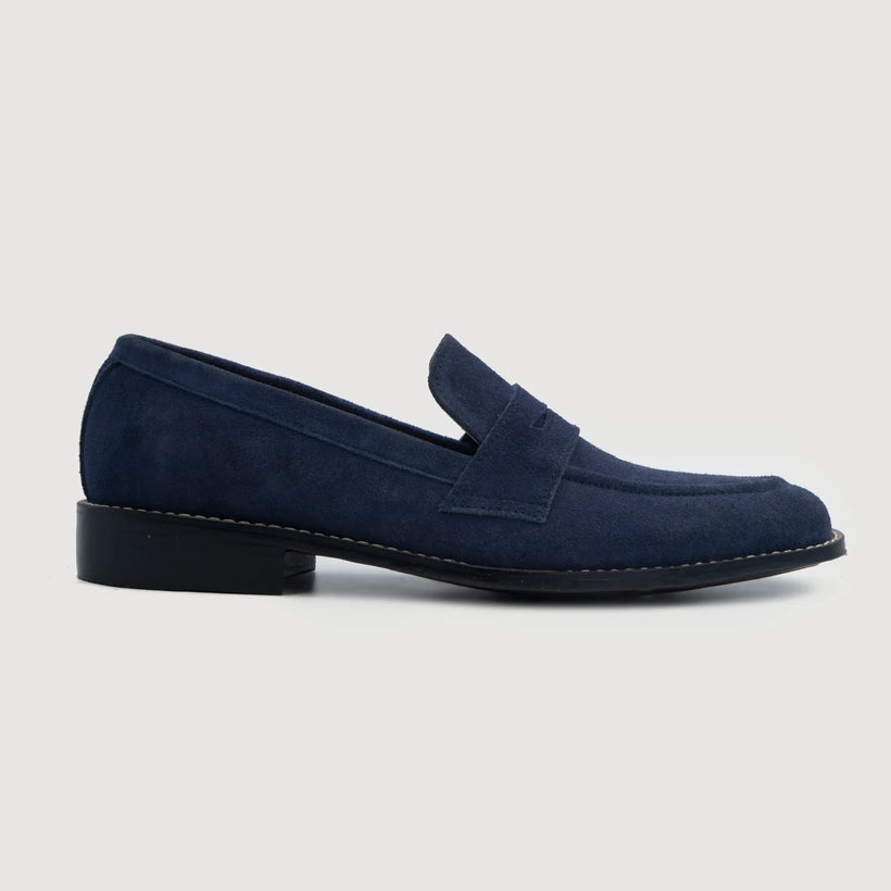 Orlaven Baxton Blue Suede Leather Loafers footwear image 2
