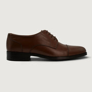 Orlaven Attorney Derby Brown Leather Shoes footwear image 2