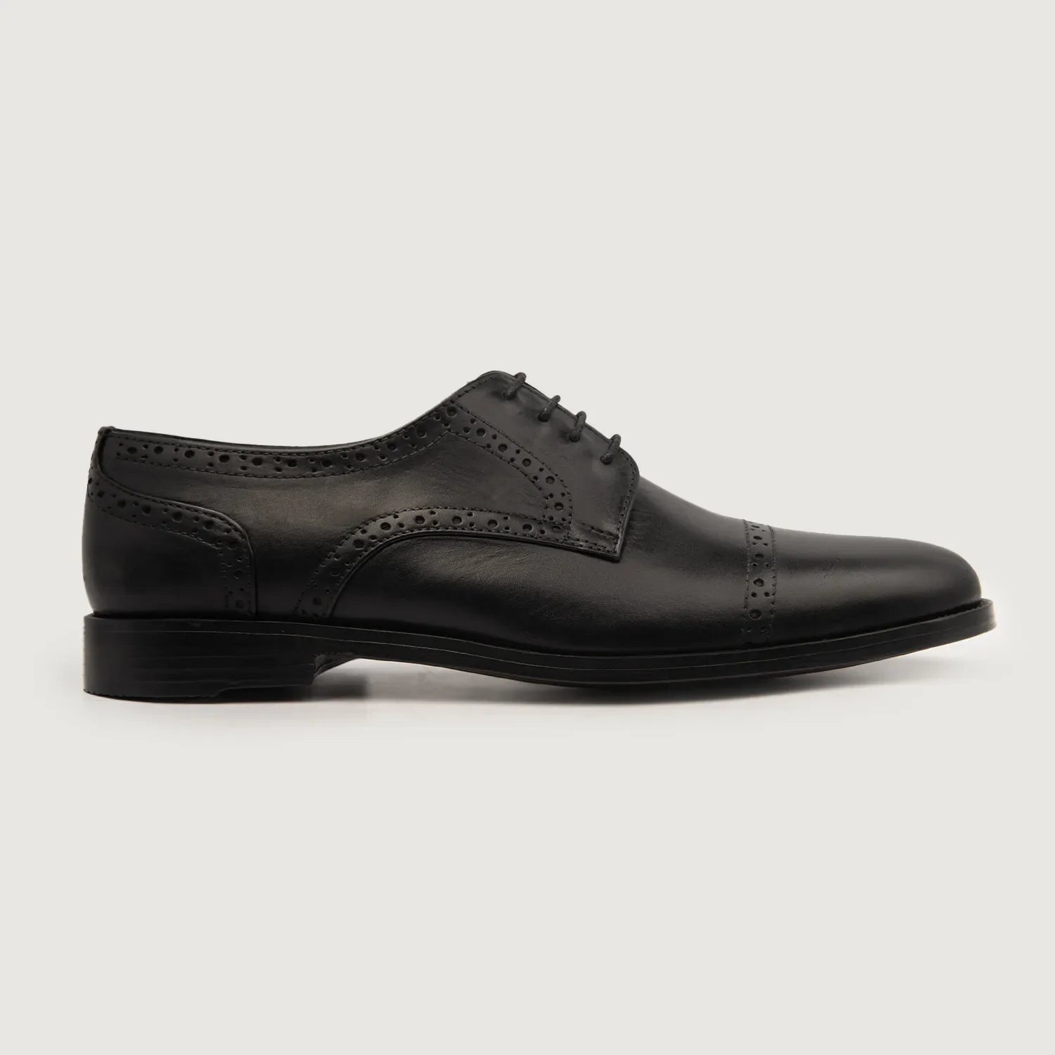 Orlaven Dirk Brogues Derby Black Leather Shoes footwear image 2