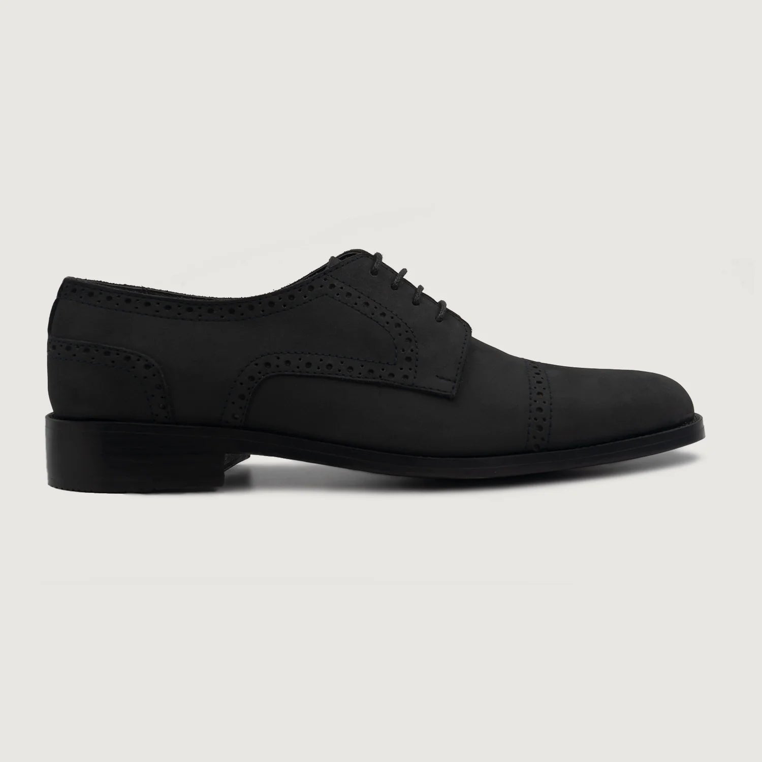 Orlaven Dirk Brogues Derby Black Nubuck Leather Shoes footwear image 2