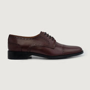 Orlaven Dirk Brogues Derby Maroon Leather Shoes footwear image 2