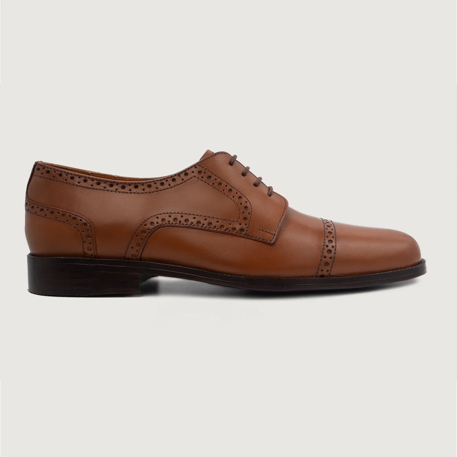 Orlaven Dirk Brogues Derby Tan Leather Shoes footwear image 2