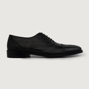 Orlaven Greyson Brogues Oxford Black Leather Shoes footwear image 2