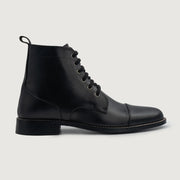 Orlaven Knight Derby Black Leather Boots footwear image 2