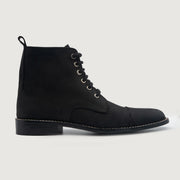 Orlaven Knight Derby Black Nubuck Leather Boots footwear image 2