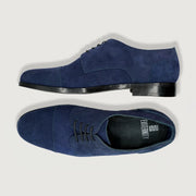 Orlaven Attorney Derby Midnight Blue Suede Leather Shoes footwear image 3