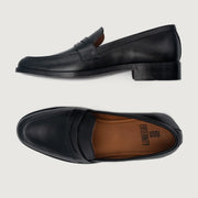 Orlaven Baxton Black Leather Loafers footwear image 3