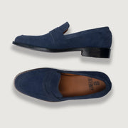Orlaven Baxton Blue Suede Leather Loafers footwear image 4