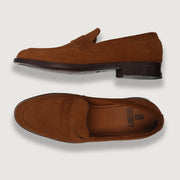 Orlaven Baxton Brown Suede Leather Loafers footwear image 3