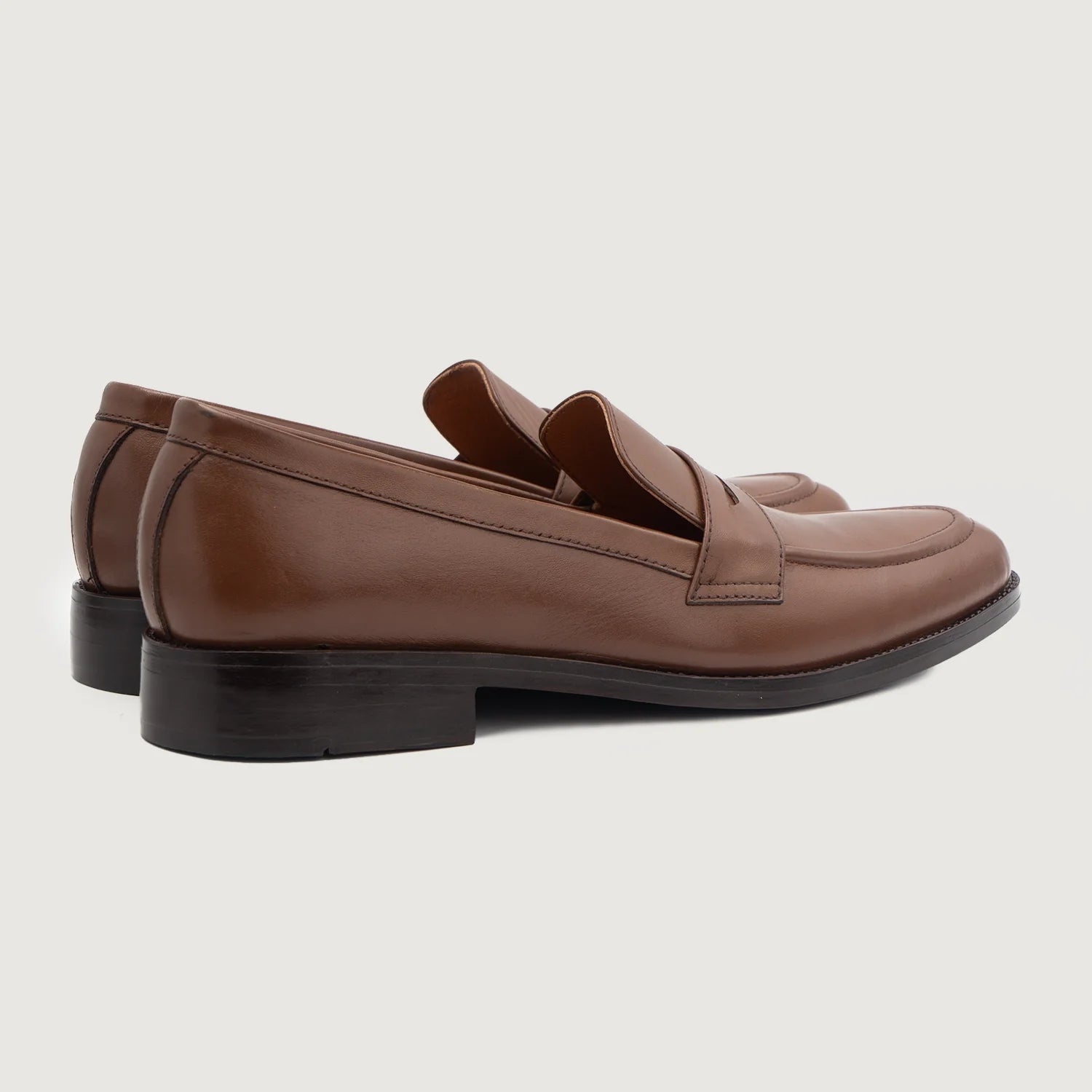 Orlaven Baxton Brown Leather Loafers footwear image 3