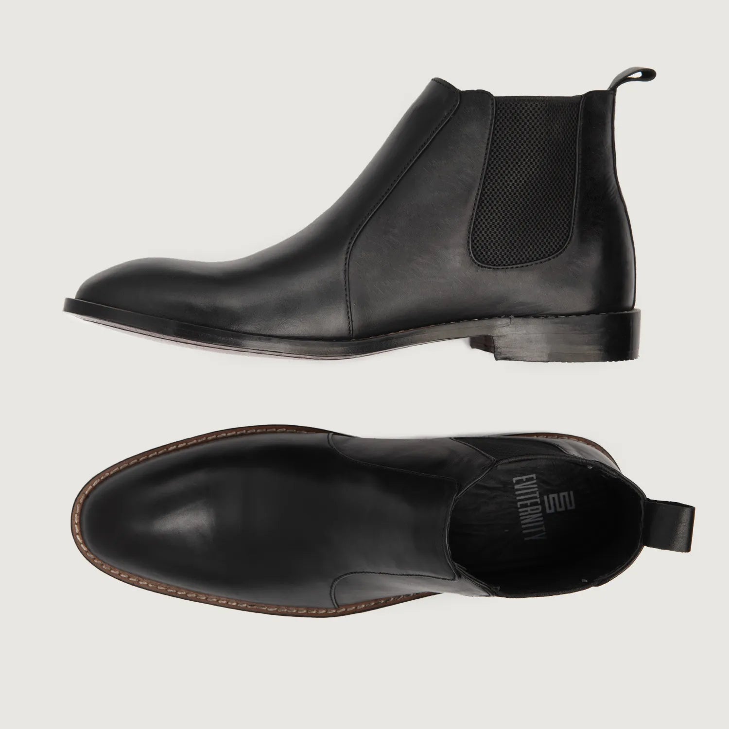 Orlaven Clarkson Chelsea Black Leather Boots footwear image 3