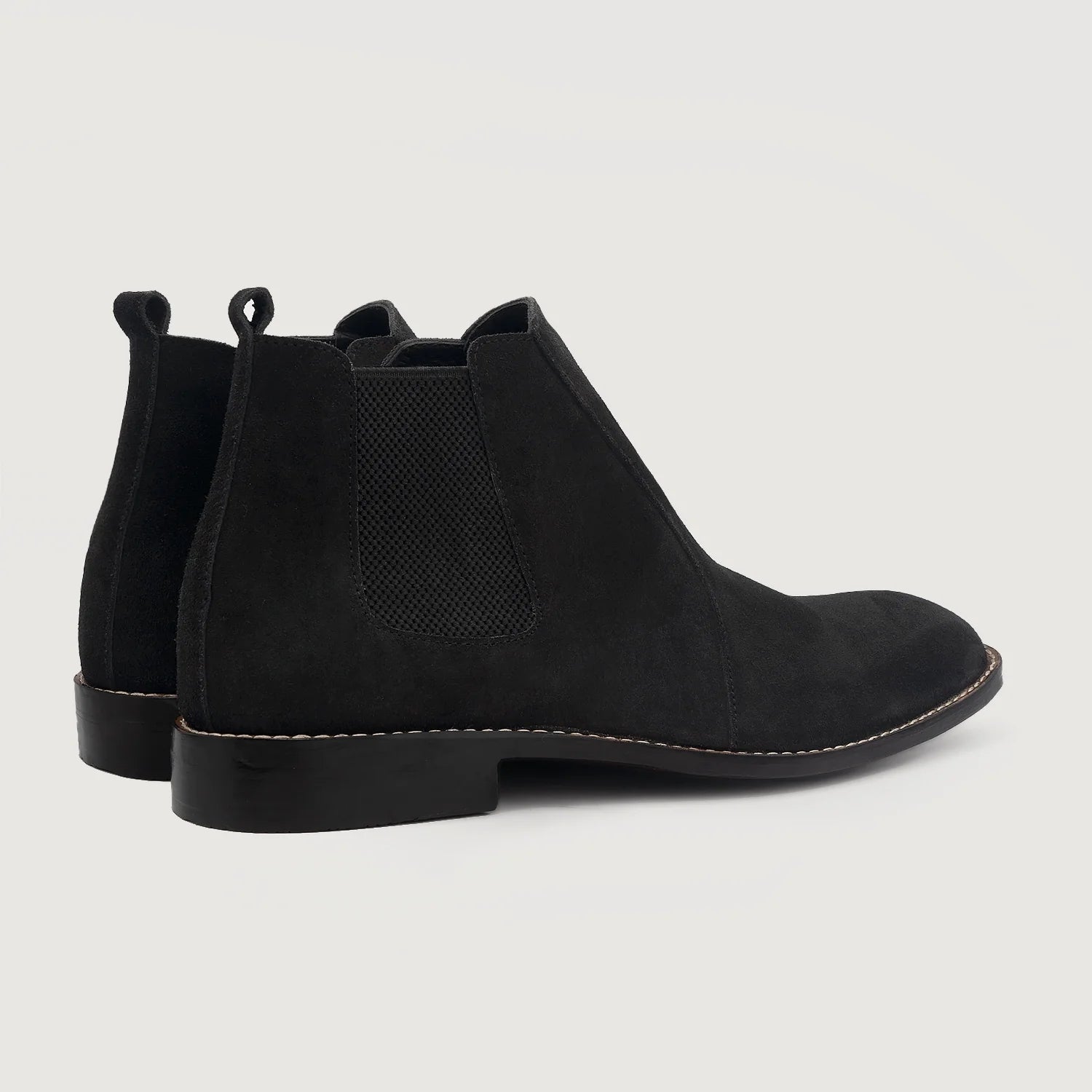 Orlaven Clarkson Chelsea Black Suede Leather Boots footwear image 3