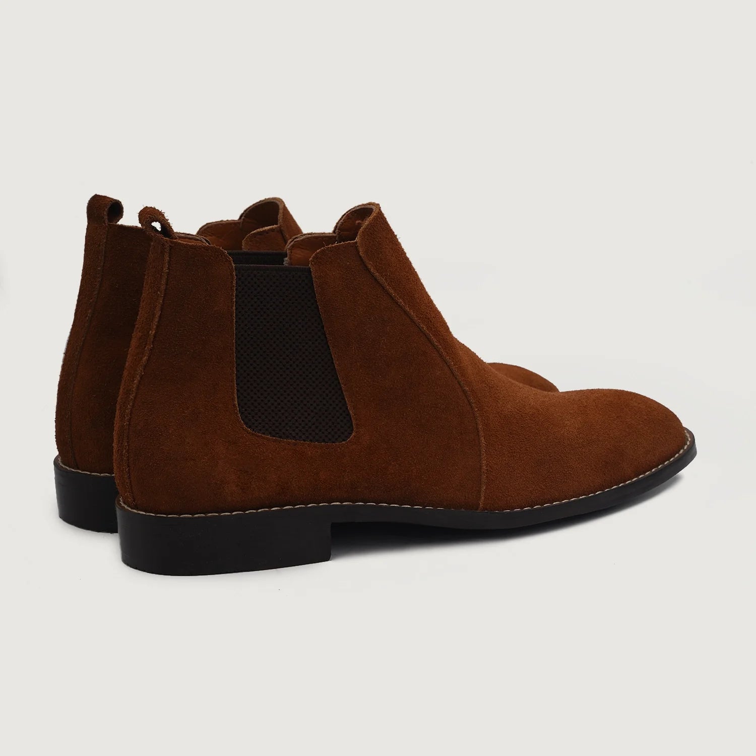 Orlaven Clarkson Chelsea Brown Suede Leather Boots footwear image 3