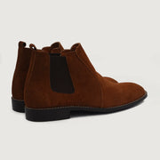 Orlaven Clarkson Chelsea Brown Suede Leather Boots footwear image 3