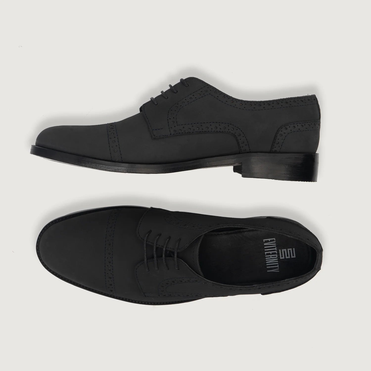 Orlaven Dirk Brogues Derby Black Nubuck Leather Shoes footwear image 3