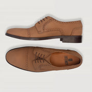 Orlaven Dirk Brogues Derby Brown Nubuck Leather Shoes footwear image 3