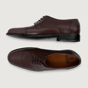 Orlaven Dirk Brogues Derby Maroon Leather Shoes footwear image 3