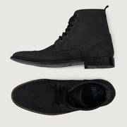 Orlaven Duster Brogues Derby Black Nubuck Leather Boots footwear image 4