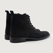 Orlaven Knight Derby Black Nubuck Leather Boots footwear image 3
