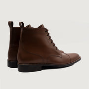 Orlaven Knight Derby Brown Leather Boots footwear image 3