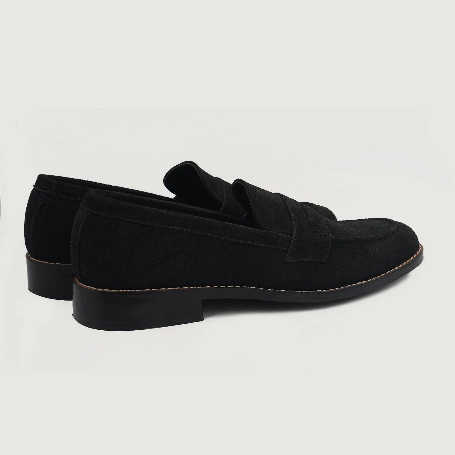 Orlaven Baxton Black Suede Leather Loafers footwear image 3