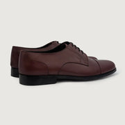 Orlaven Attorney Derby Maroon Leather Shoes footwear image 4