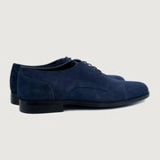 Orlaven Attorney Derby Midnight Blue Suede Leather Shoes footwear image 4