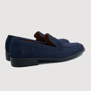 Orlaven Baxton Blue Suede Leather Loafers footwear image 3