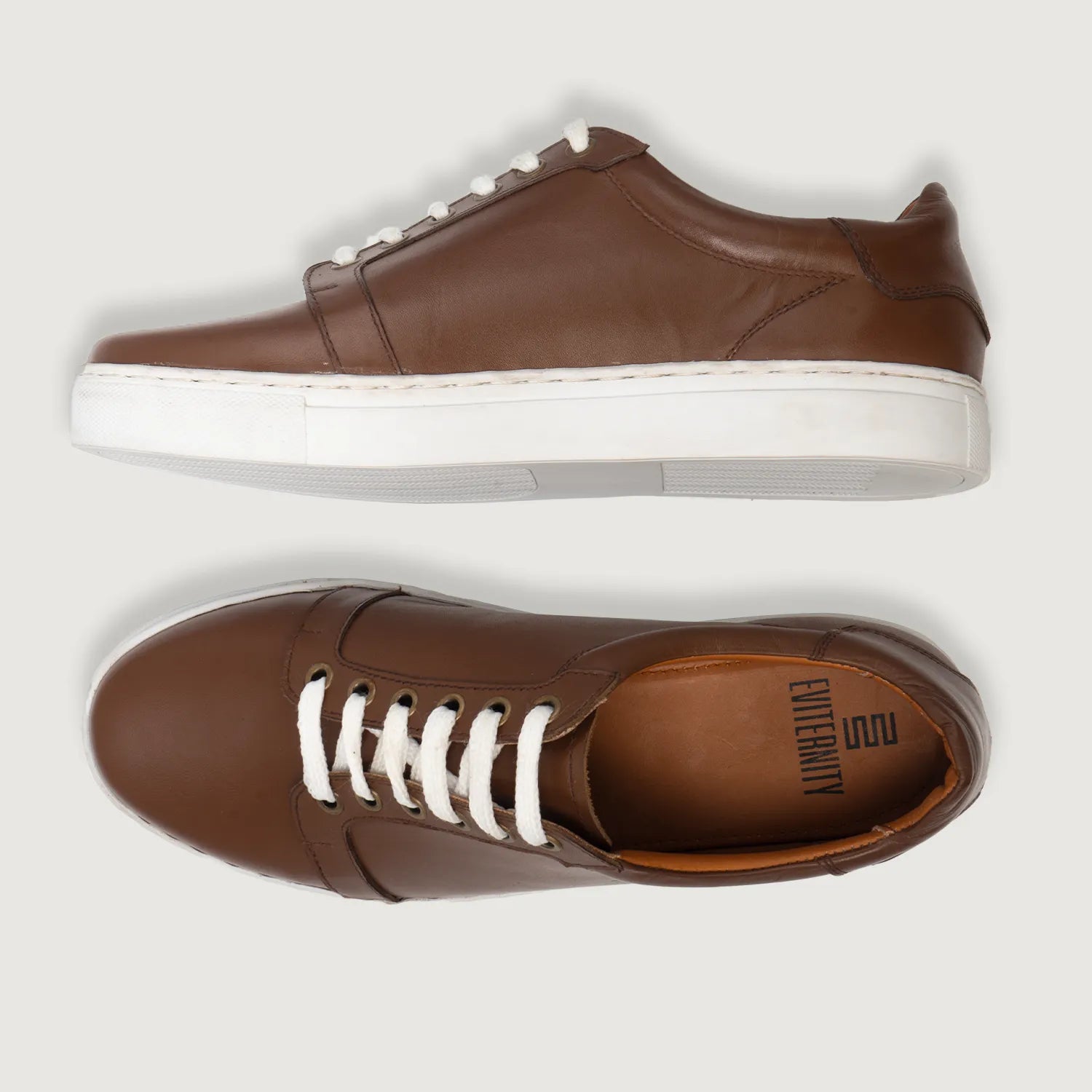 Orlaven Carter Runn Brown Leather Sneakers footwear image 4