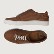 Orlaven Carter Runn Tan Leather Sneakers footwear image 4