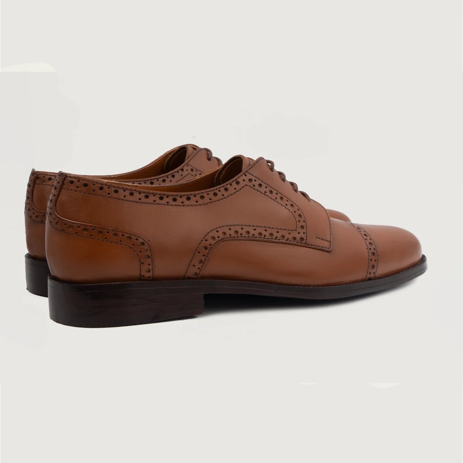 Orlaven Dirk Brogues Derby Tan Leather Shoes footwear image 4