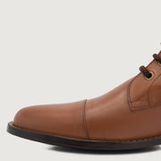 Orlaven Knight Derby Tan Leather Boots footwear image 4