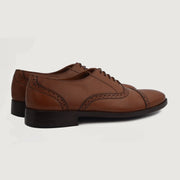 Orlaven Greyson Brogues Oxford Tan Leather Shoes footwear image 4