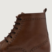 Orlaven Duster Brogues Derby Brown Leather Boots footwear image 5